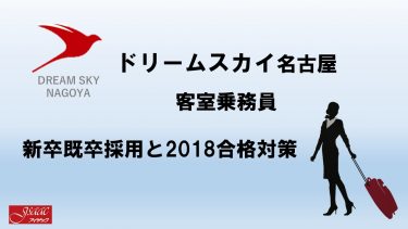 ドリームスカイ名古屋客室乗務員新卒既卒採用と2018合格対策。2600名合格のヒミツを公開！